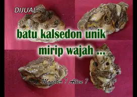 Dijual : Batu mirip wajah misterius