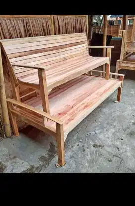 kursi kayu tangga lipat tirai rumbia dll