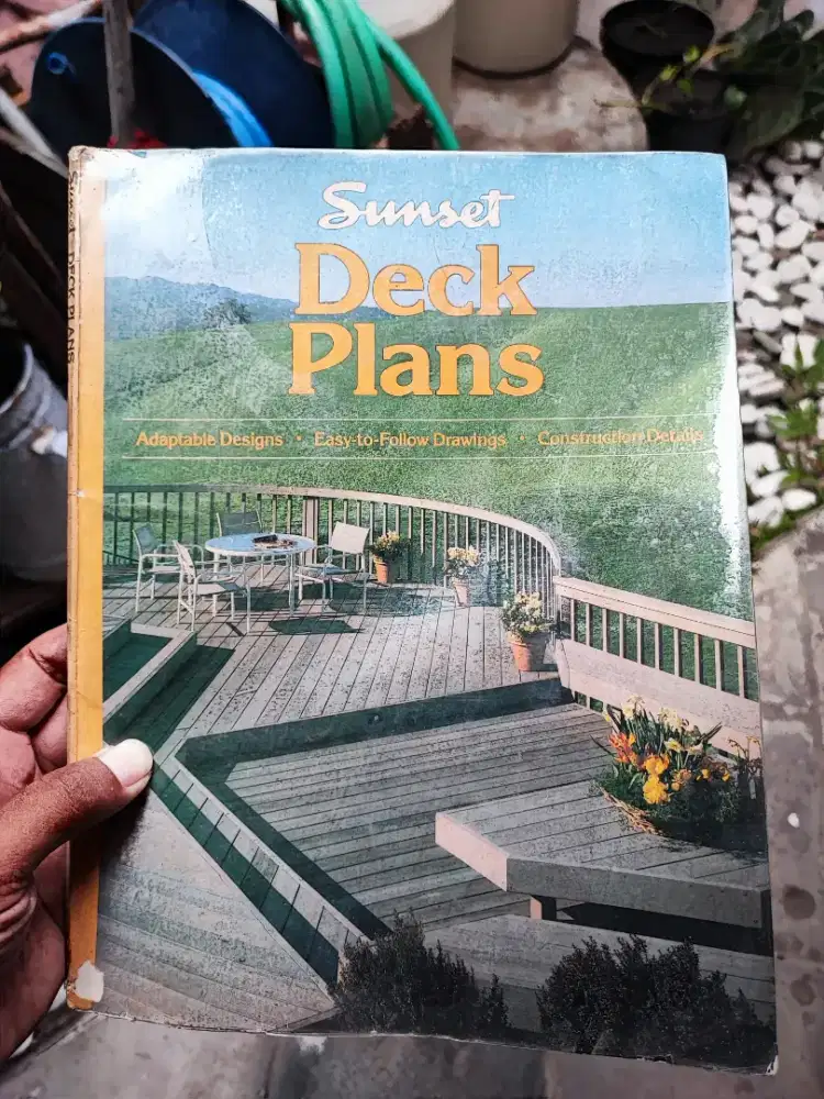 Buku Arsitektur Vintage Impor Deck Plans