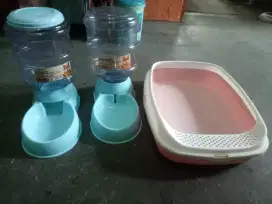 Tempat makan dan minum, tempat box pasir