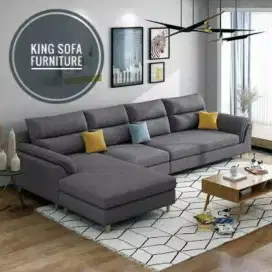 Fullset Sofa L Shape ruang tamu minimalis terlengkap