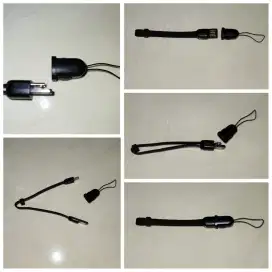 Kabel Charger Micro USB Merk ACMIC pendek unik ada gantungannya