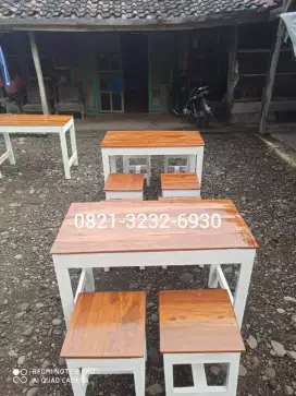 Meja warkop bahan kayu full berkualitas