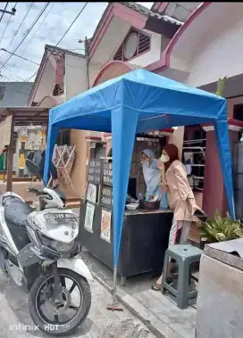 Tenda tenda jualan bongkar pasang dan lipat