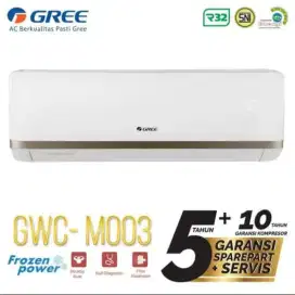 AC GREE 1PK 09MOO5 GARANSI 10 TAHUN