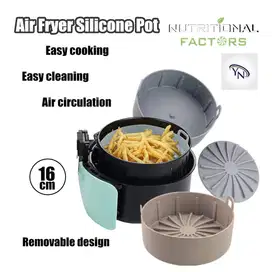 Silicone Air Fryer Pot Pan Basket Keranjang Baskom Air Fryer Silikon