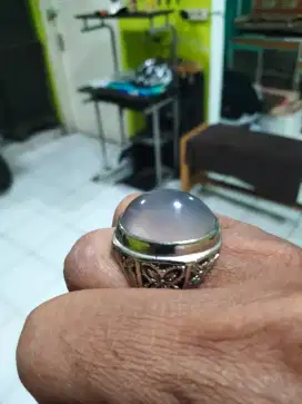 Batu cincin lavender serat kura ajib