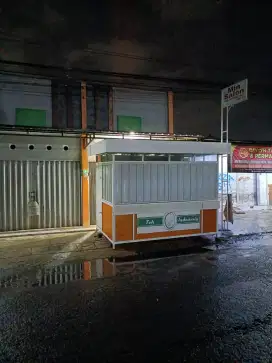 Kanopi minimalis, Alderon, baja ringan, folding gate,