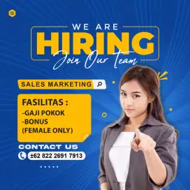 DI BUTUHKAN TELE MARKETING WANITA DIUTAMAKAN PUNYA PASSPORT