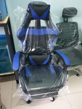 Kursi gaming / kantor / hidrolis / game biru murah kokoh awet terbaik