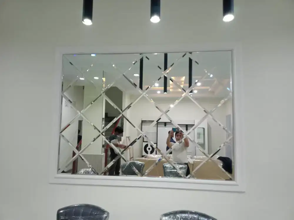 Kaca Cermin Bevel Murah Di Medan, Tempahan Kaca Bevel Medan