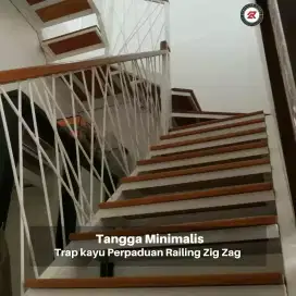 Menerima pemasangan tangga minimalis putar rebah dll #922