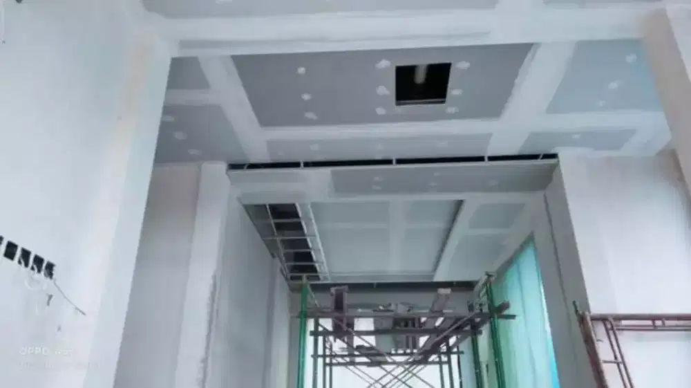 pemasangan plapon dan partisi gypsum
