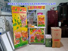 Franchise Es Teh Poci Booth Portable