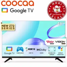 [Google TV] Coocaa 40 Inch 40Z72 Smart Digital LED TV HDR 10 Dolby