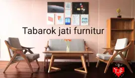 Sofa minimalis modern,2,1,1, bahan kayu jati tua