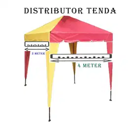 Jual Tenda Ukuran 4 x 2 meter BARU
