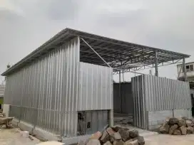 Konstruksi bajaringan kanopi,partisi,atap rumah bajaringan
