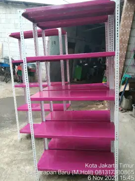 Jual rak siku besi lubang tebal