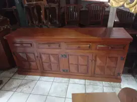 Buffet tv kayu jati kotakan