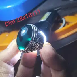 1pcs bacan doko DIM 28X18X11, galian lama rik perak tebal