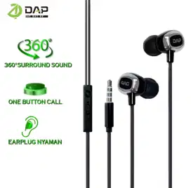 Headset Handsfree DAP DH-F13 Stereo Head Set Earphone