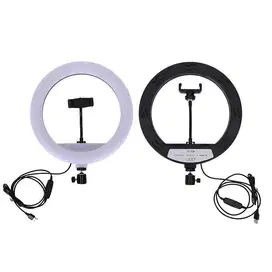 taffsudio lampu halo ring light led kamera 12inch with smartphone