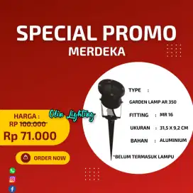 Lampu sorot taman tancap
