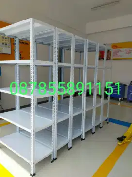 Rak besi siku lubang susun 5 serbaguna