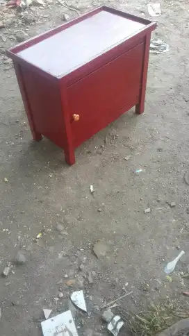 Meja akuarium di politure ukuran 60x60x40