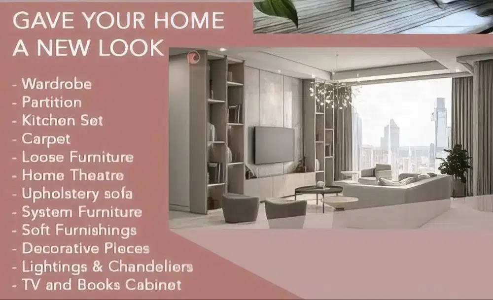 Furniture custom dan set interior premium,  Custom minimalis
