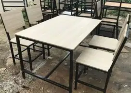 Meja Cafe/Resto ukuran 120x60x75