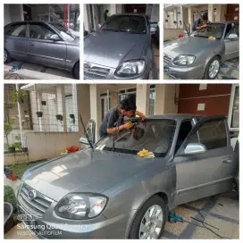 kaca film mobil hitam atau silver KTT
