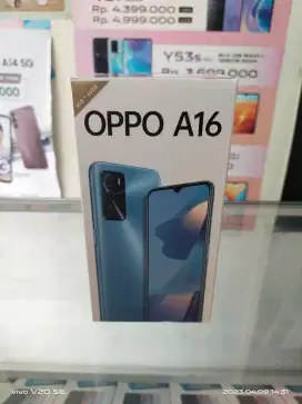 Oppo A16 3/32 GB Triple Camera 13 MP  Batre 5000 mAh Garansi Resmi