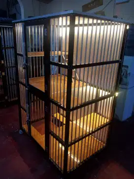 Kandang kucing estetik led