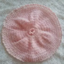 Crochet Taplak Meja / Hiasan Multifungsi / Dekorasi Rumah Dusty Pink