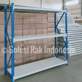 Rak Gudang 500kg type Shelving Ambalan KOKOH KUAT Anti KaratSiap Kirim