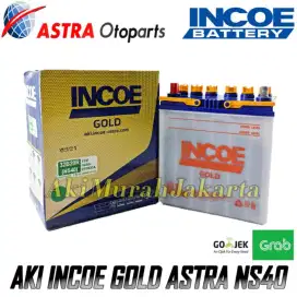 Promo aki mobil incoe gold ns40/L 12v 32ah harga tukar tambah 535.000