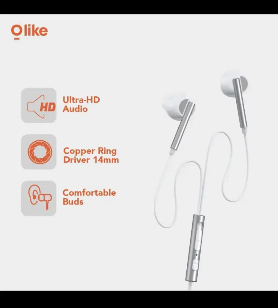 Earphone headset oase oppo hoco ngebass