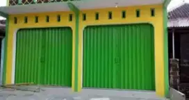 Rolling door folding gate