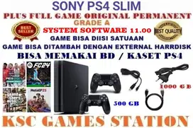 PS4 SLIM ORIGINAL FW 500GB VOID + 2 Stik + Full Game Ori Permanen  No