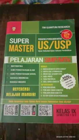 SUPER MASTER US/USP pelajaran SMP/MTs kelas IX