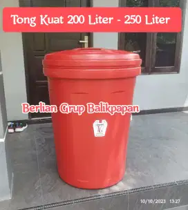 Tong Air Plastik Elastis Merk Tong Kuat 250L