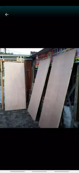 Daun pintu bahan multiplek + kusen