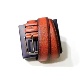 Sabuk Kulit Pria Ikat Pinggang Leather - Coklat / Brown