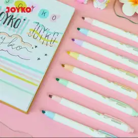 Penanda Berwarna Highlighter Joyko HL-77-6 Warna Pastel Color