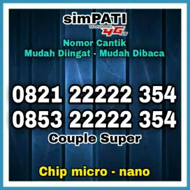 Nomor Cantik Simpati Couple Kartu As Panca 22222 Kartu Perdana Nomer