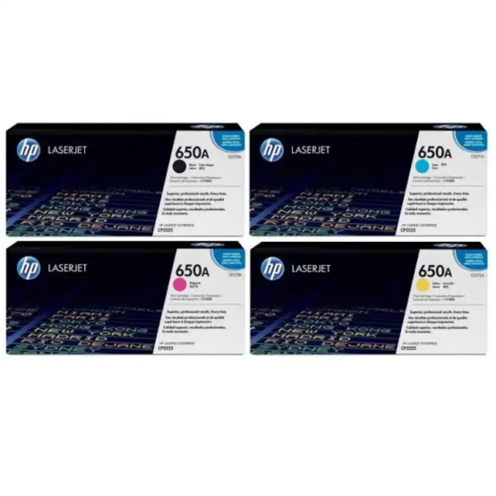 Di cari toner hp LaserJet 650a black color original