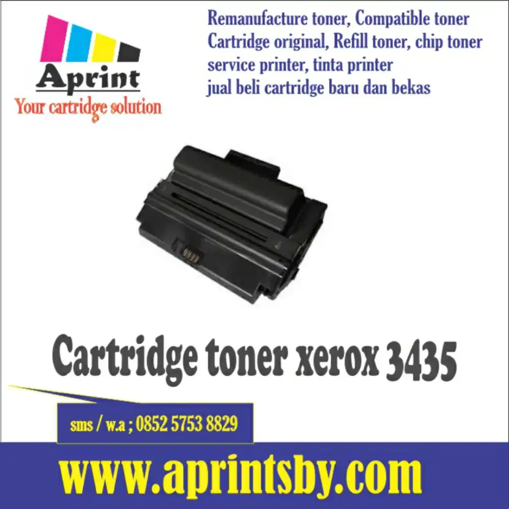 Isi ulang printer xerox 3435 3428 cartridge toner laserjet monochrome