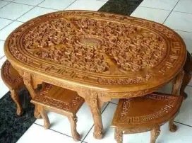 Meja  Oshin Lonjong Kursi